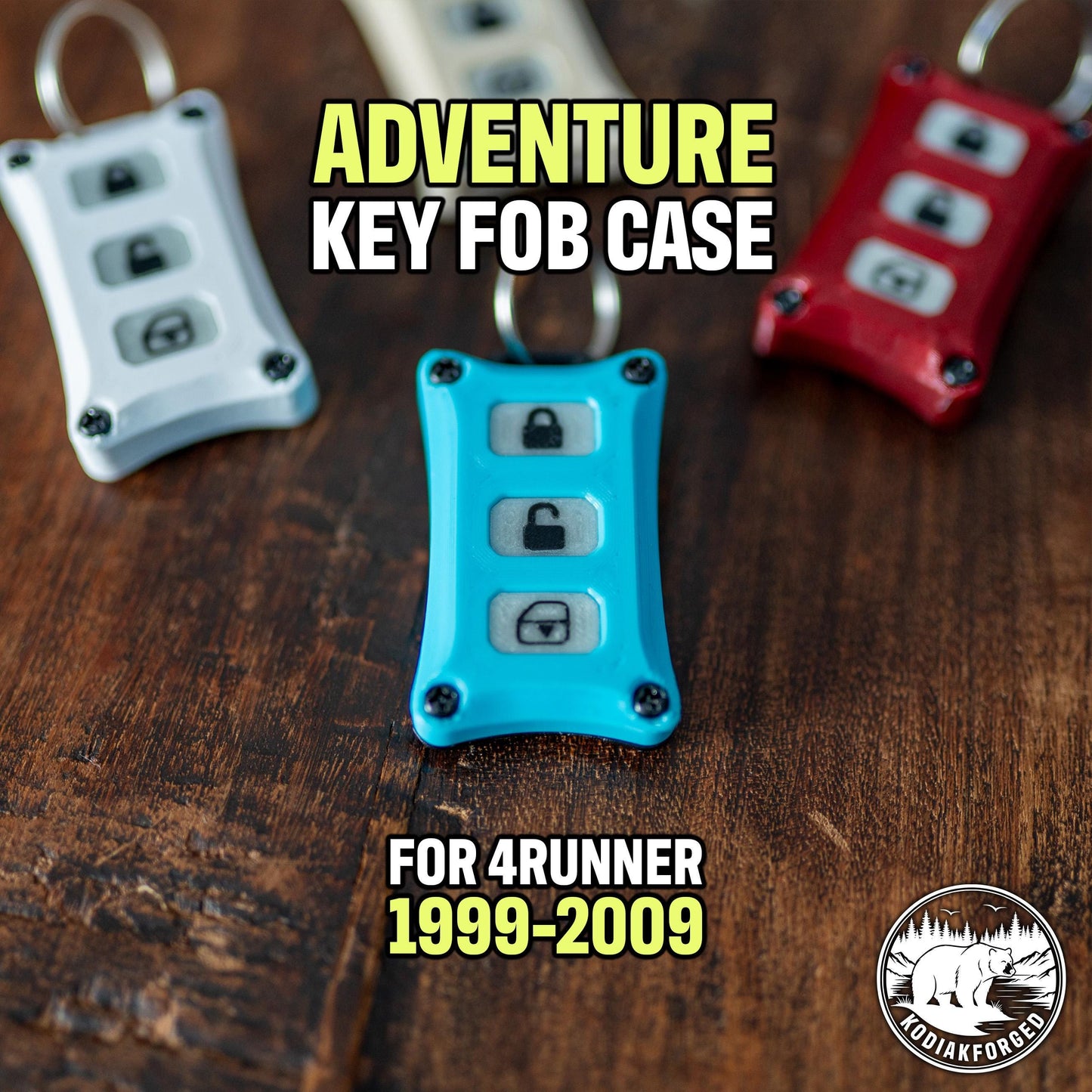 Key Fob for 4Runner | 1999-2009 | Glow in the Dark | 3D Printed | KodiakForged |