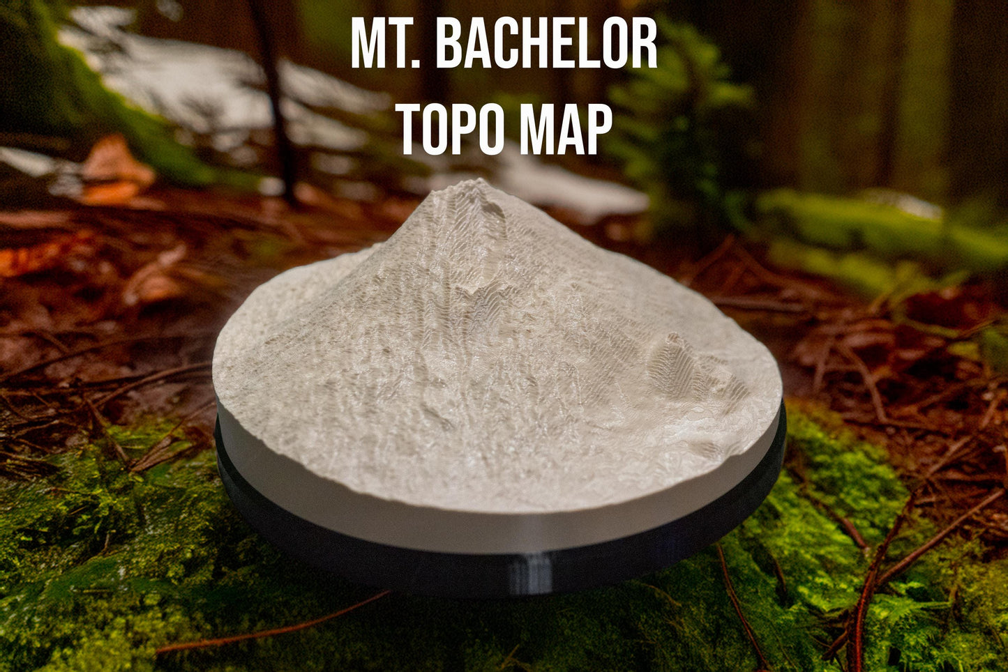 Mt. Bachelor | Mountain Art | 3D Printed