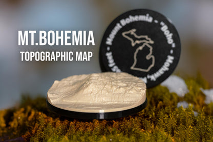 Mt. Bohemia 3D Topographic Map | Michigan Ski Resort Decor
