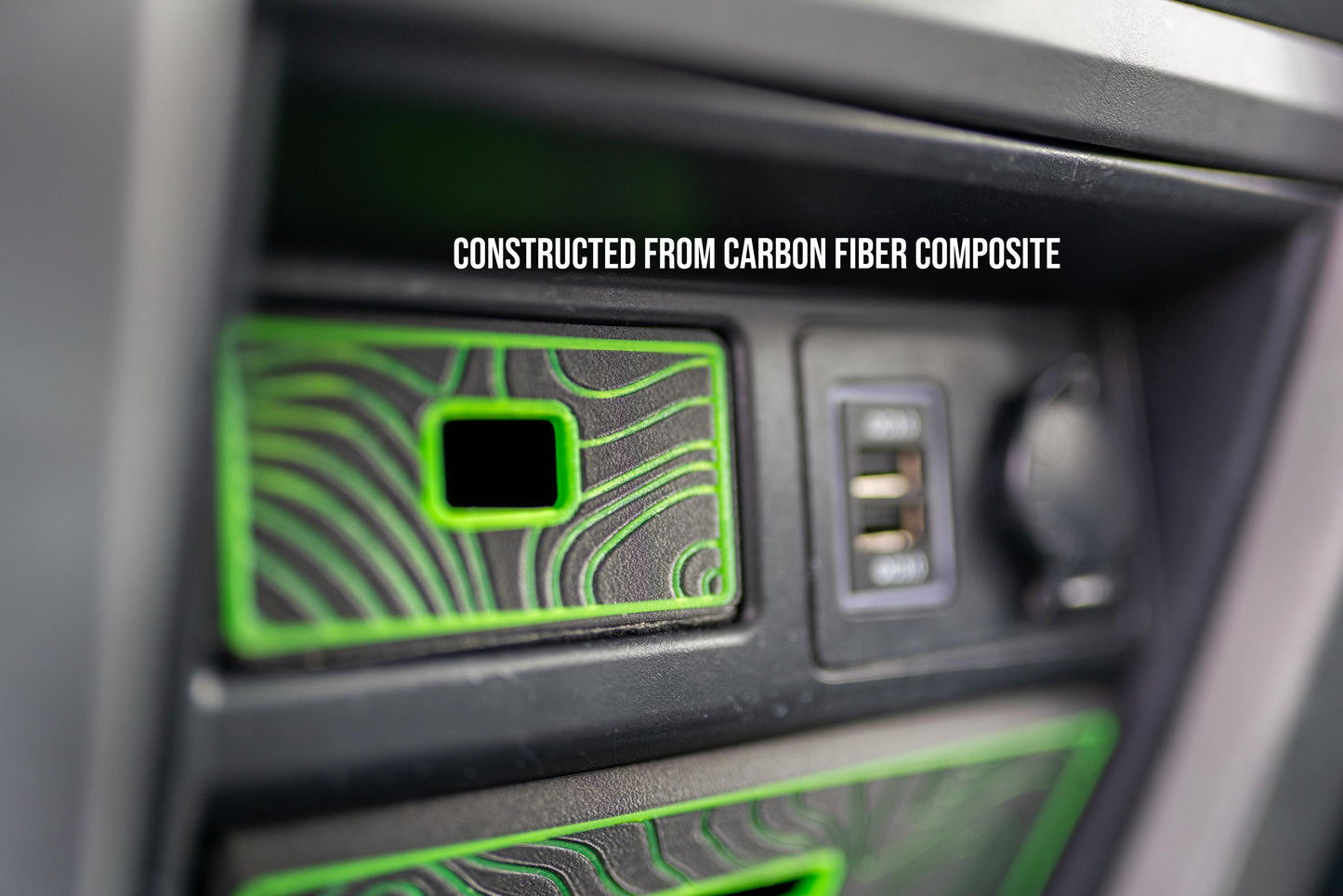 Glow Cubbies for 4Runner (2014+) 5th Gen | Carbon Fiber Drawers | Topographic