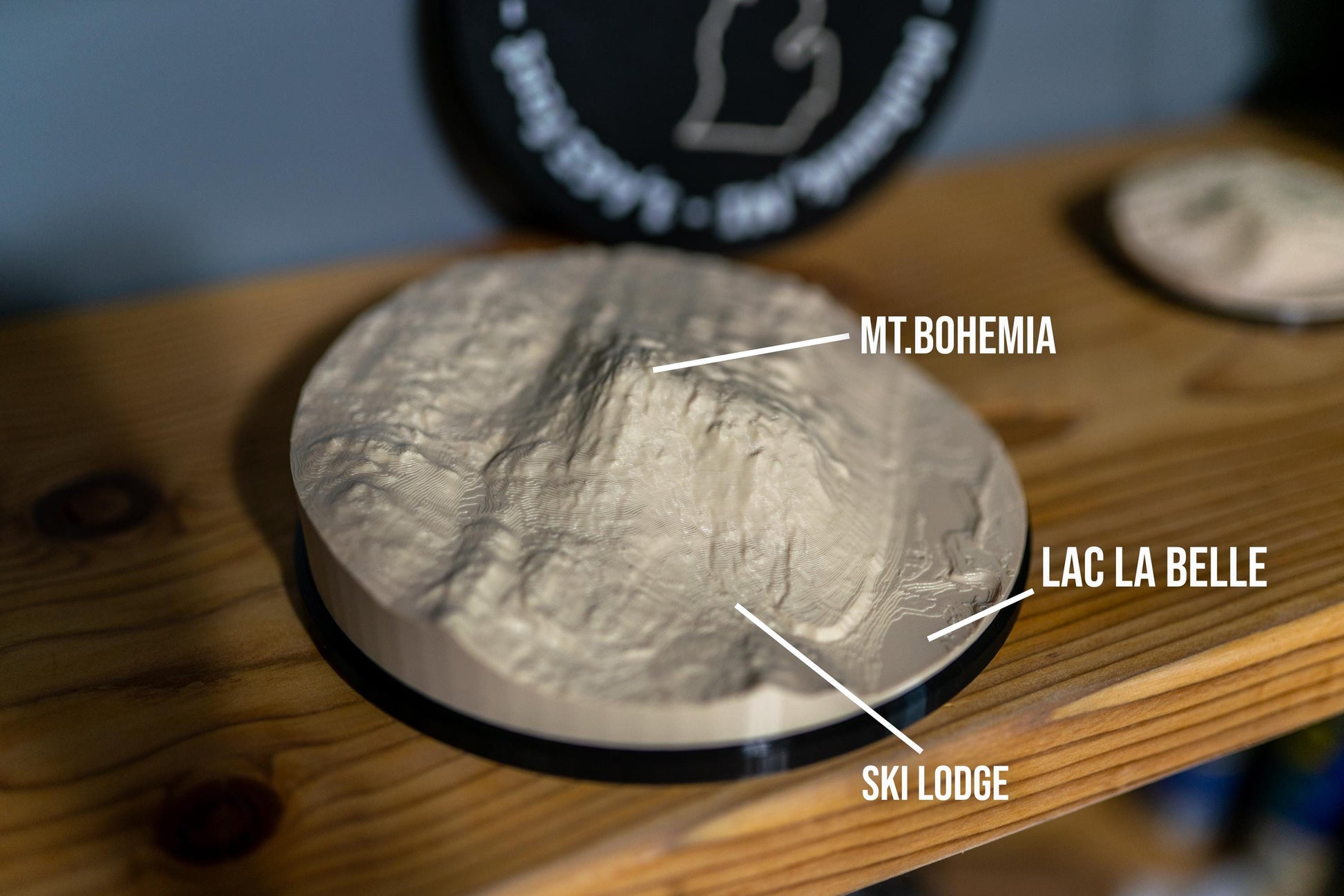Mt. Bohemia 3D Topographic Map | Michigan Ski Resort Decor
