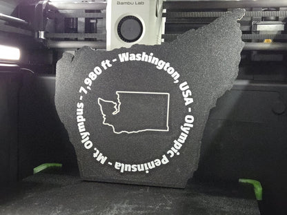 Olympic National Park - 3d Printed Map