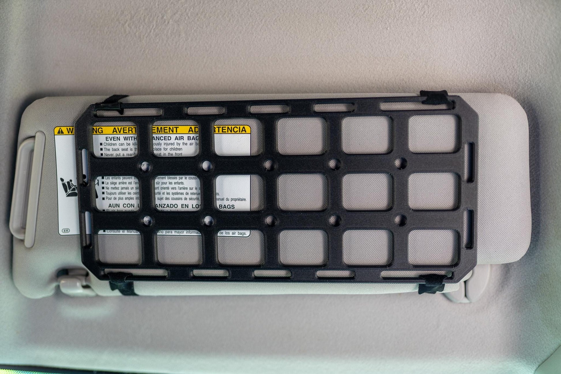 ASA Sun Visor MOLLE Panel | Universal Fit Car Organizer | Overlanding Storage | Durable