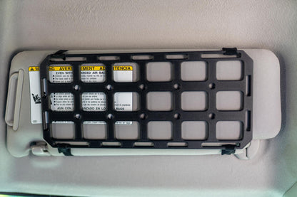 ASA Sun Visor MOLLE Panel | Universal Fit Car Organizer | Overlanding Storage | Durable