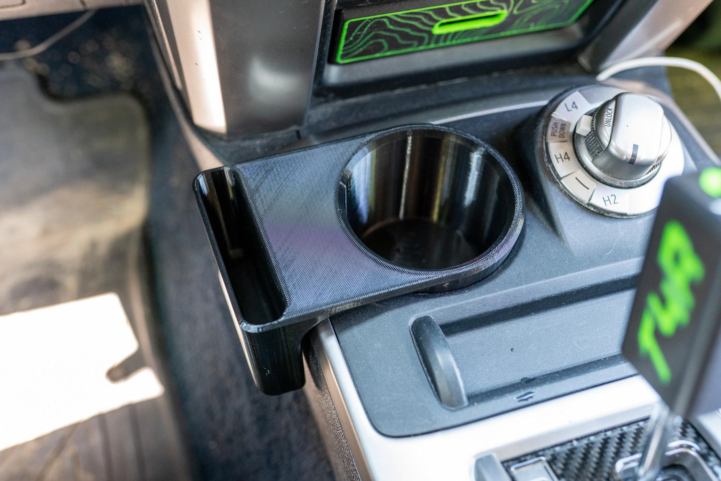 Cup Holder for 4Runner (2010-2024) | Phone Holder | Dual Console Organizer Insert | Toyota