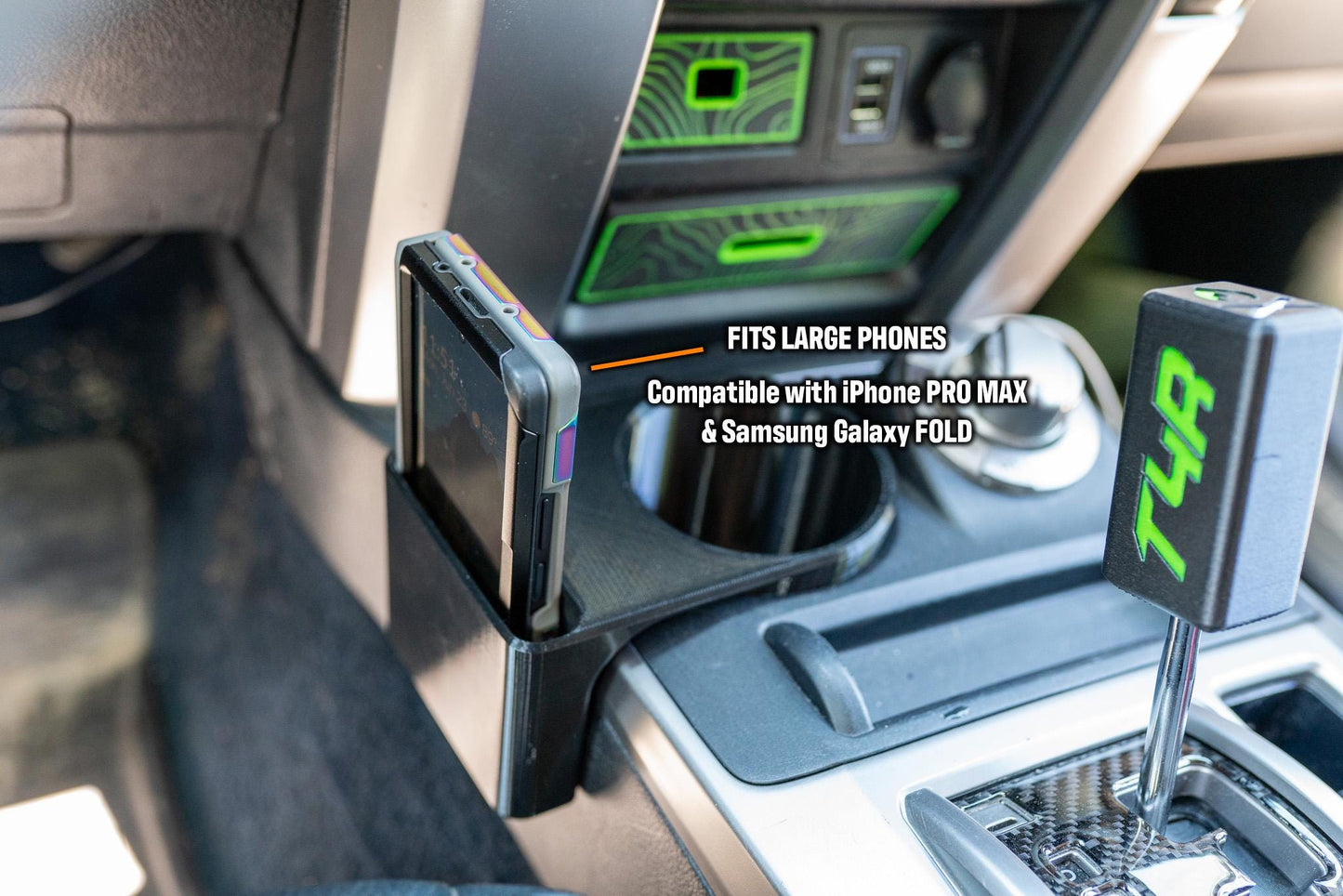 Cup Holder for 4Runner (2010-2024) | Phone Holder | Dual Console Organizer Insert | Toyota
