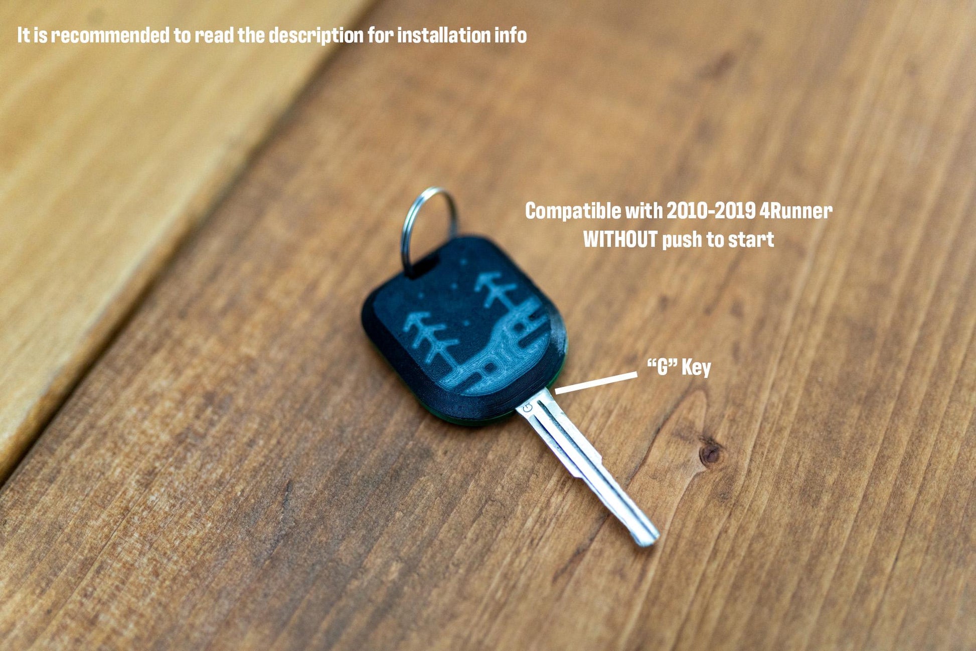 Glow Keyfob for 4Runner | 5th Gen | 2010-2019 | Glow-in-the-dark