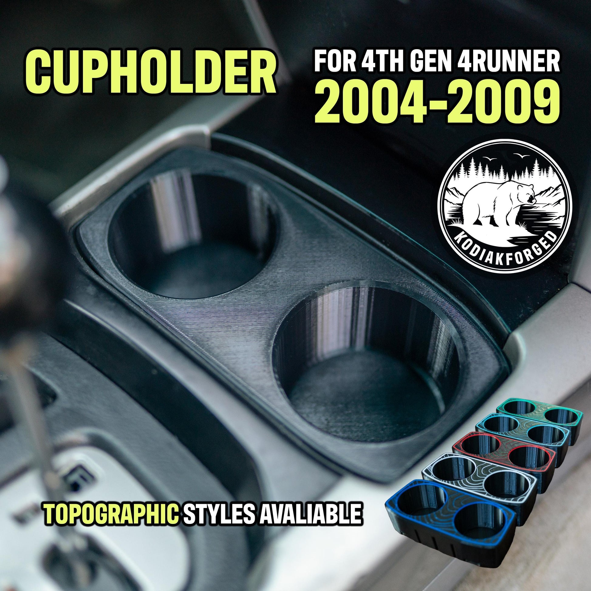 Cupholder for 4th Gen 4Runner | FITS Toyota 4Runner | 2003-2009