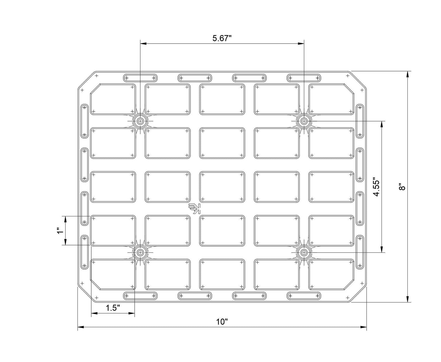 Multi-Use MOLLE Panel | Universal Mount for Vehicle, Wall, Camper & More | Durable ASA | 3D Printed