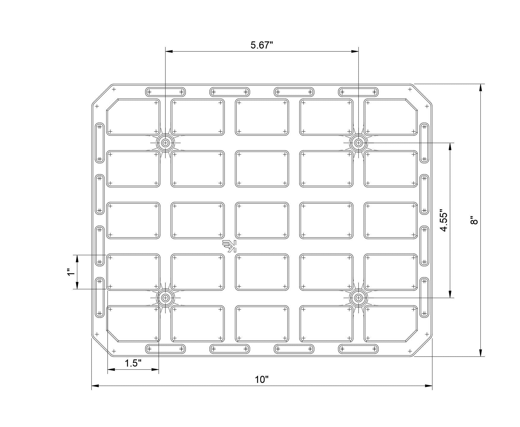 Multi-Use MOLLE Panel | Universal Mount for Vehicle, Wall, Camper & More | Durable ASA | 3D Printed