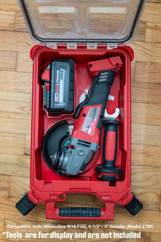 M18 Grinder Packout Organizer (48-22-8435) FITS 2780/2780-20 | Integrated Disk, Wrench & Guard Holder |