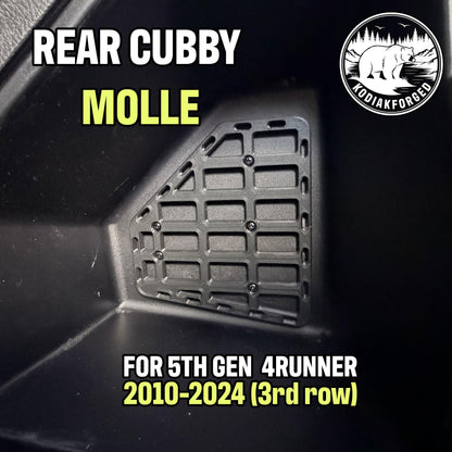 5th Gen 4Runner MOLLE Panel for 3RD ROW Seating | Rear Cargo Cubby Organizer | Fits 2010-2024 | Stop Rattles |