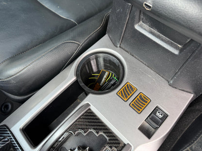 Hidden Stash Cup Holder | 5th Gen 4Runner (2010-2024) | Large Bottle Adapter | Screw-Top