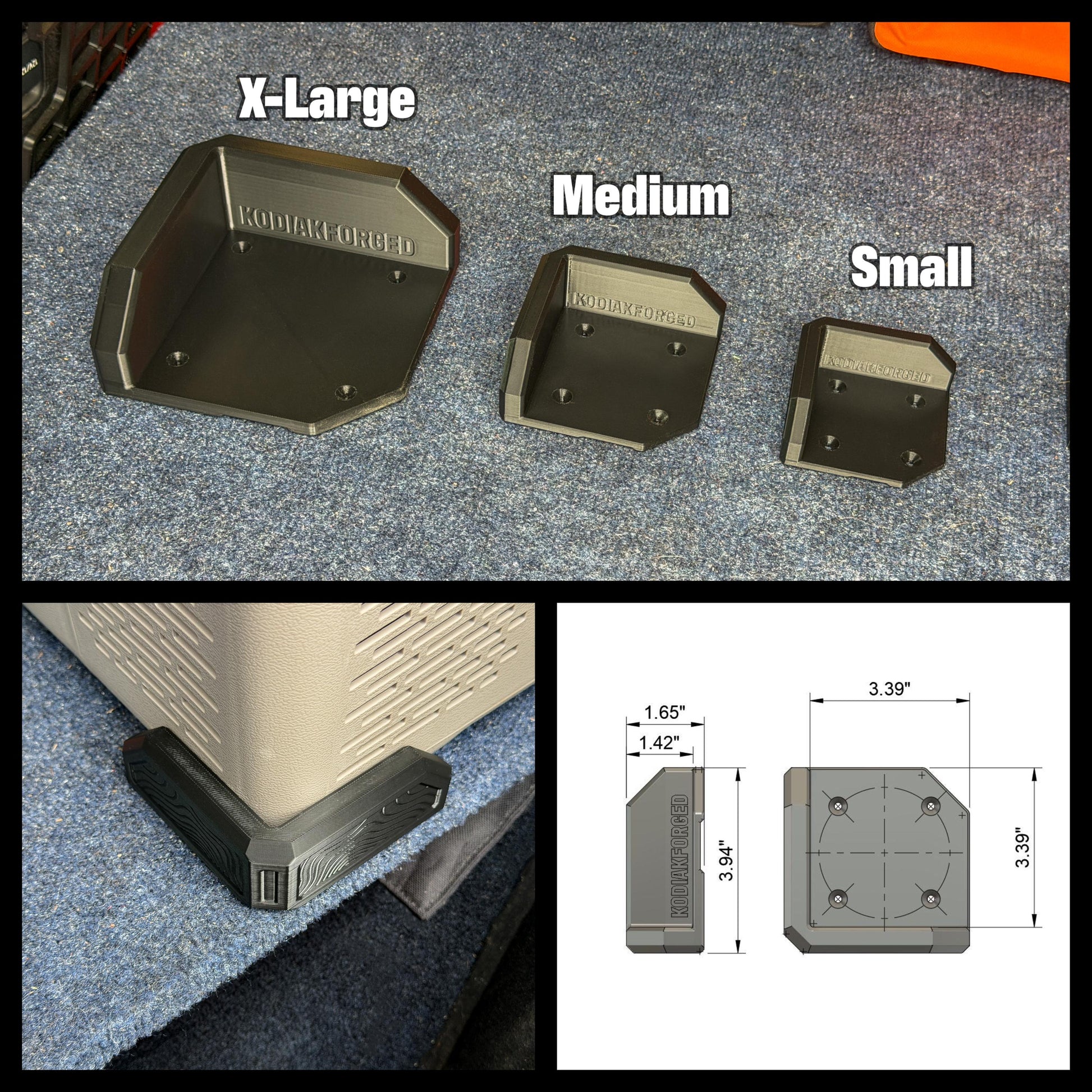 Multi-Use Mount Set | Cooler, Battery, Fridge Holder | Van, Workshop, Garage