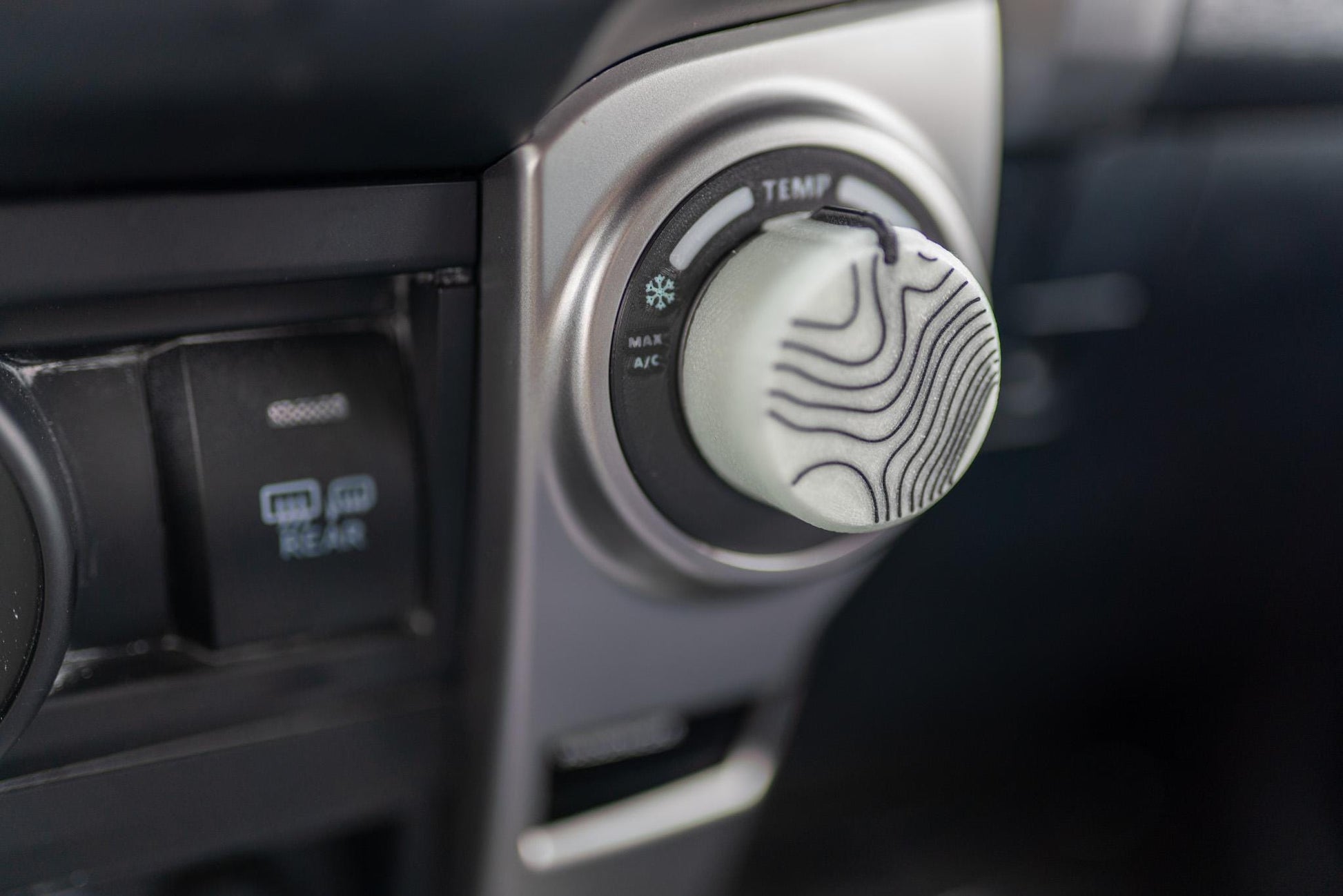 Climate Control Indicator Bezels | for 5th Gen Toyota 4Runner (2010-2024) | SINGLE-ZONE