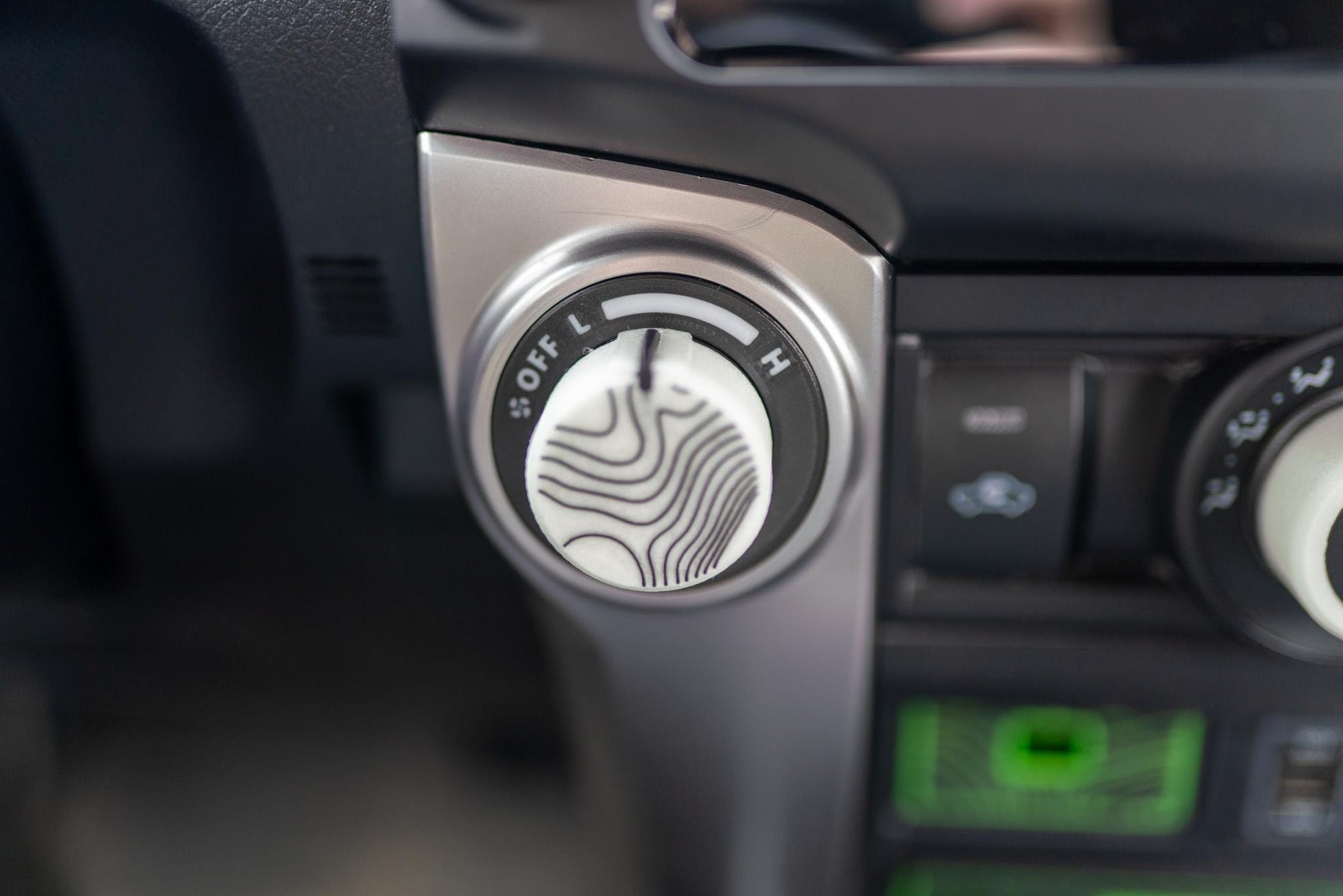 Climate Control Indicator Bezels | for 5th Gen Toyota 4Runner (2010-2024) | SINGLE-ZONE