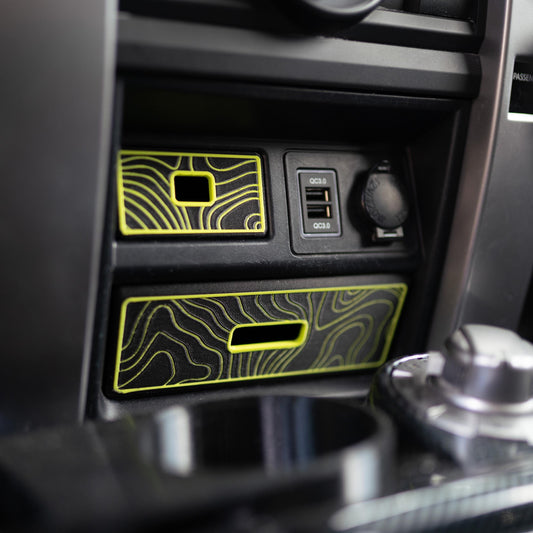 Dash Cubbies | Topographic | Carbon Fiber Composite