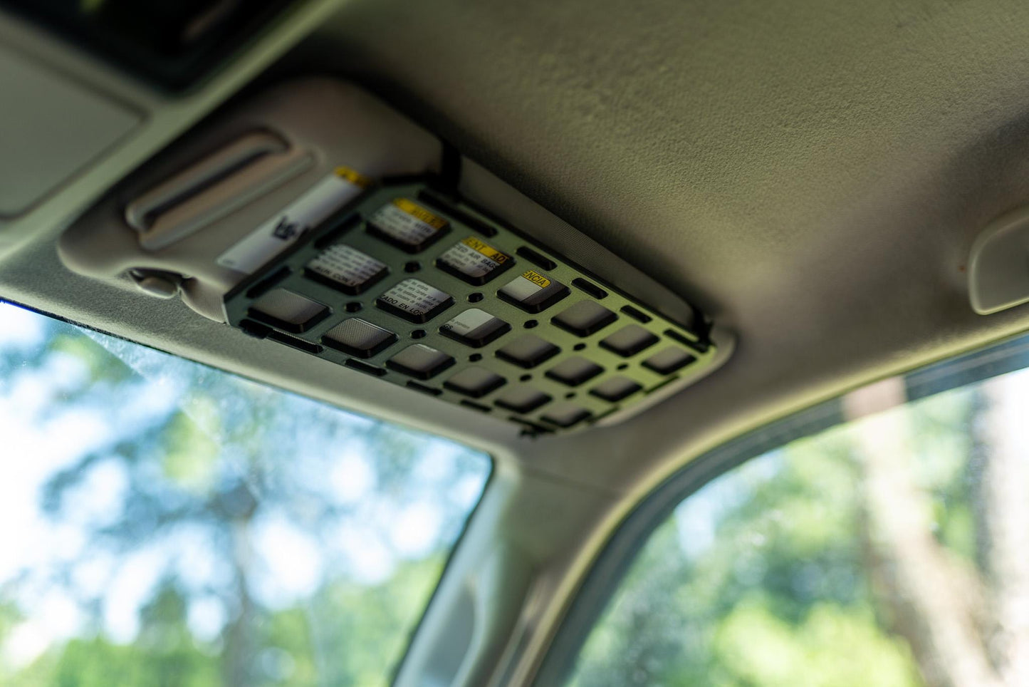 ASA Sun Visor MOLLE Panel | Universal Fit Car Organizer | Overlanding Storage | Durable