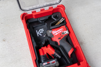 Drill & Impact Insert for Milwaukee Packout Compact Organizer 48-22-8435 | Fits M12 FUEL 3404 Hammer Drill 3453 Impact Driver | 3D Printed