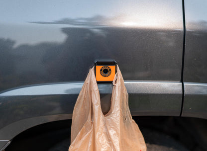 Trash Puck | Magnetic Trash Bag Hook for Car, Truck & Overland Rigs | Campsite Garbage Bag Holder | 3D Printed | Tailgate Camping Gear
