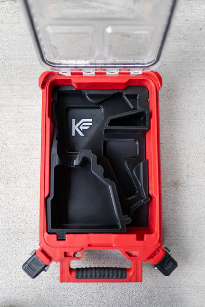 Drill & Impact Insert for Milwaukee Packout Compact Organizer 48-22-8435 | Fits M12 FUEL 3404 Hammer Drill 3453 Impact Driver | 3D Printed