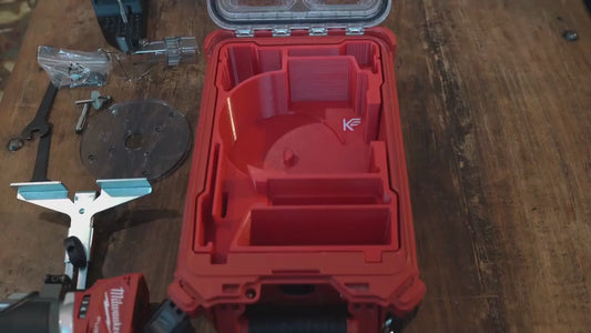 M18 Router Packout Insert for Milwaukee Fuel Compact Router (2723-20), Fits 48-22-8435