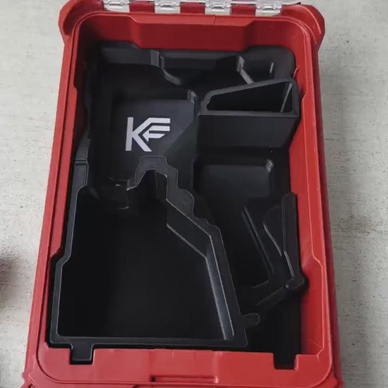 Drill & Impact Insert for Milwaukee Packout Compact Organizer 48-22-8435 | Fits M12 FUEL 3404 Hammer Drill 3453 Impact Driver | 3D Printed
