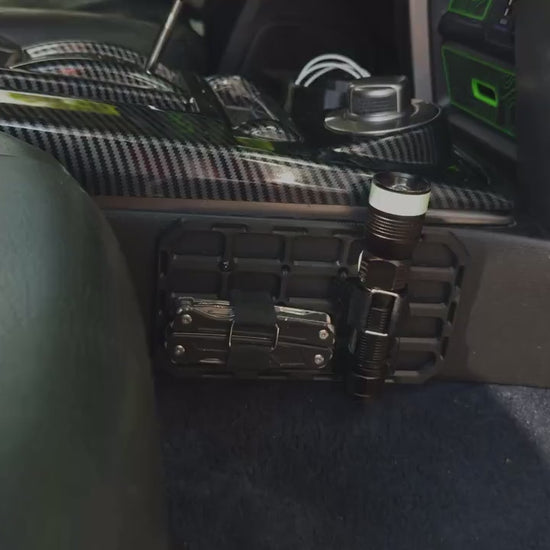 Front Console Molle | For Toyota 4Runner | 5th Gen | 3D Printed ASA Interior Storage Organizer | Tactical Gear Mount | Fits 2010-2024 |