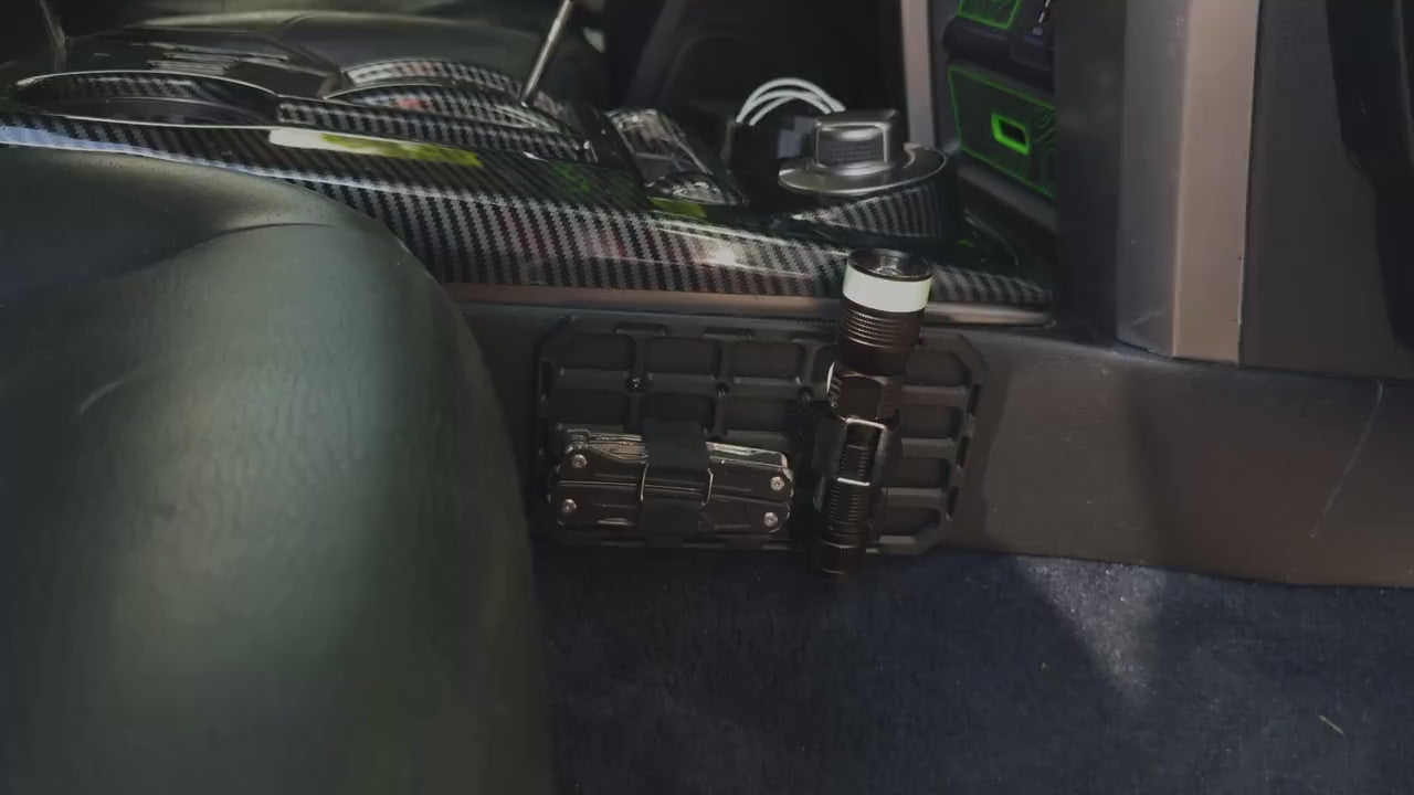 Front Console Molle | For Toyota 4Runner | 5th Gen | 3D Printed ASA Interior Storage Organizer | Tactical Gear Mount | Fits 2010-2024 |