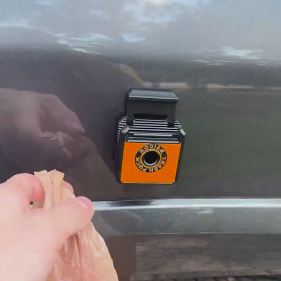 Trash Puck | Magnetic Trash Bag Hook for Car, Truck & Overland Rigs | Campsite Garbage Bag Holder | 3D Printed | Tailgate Camping Gear
