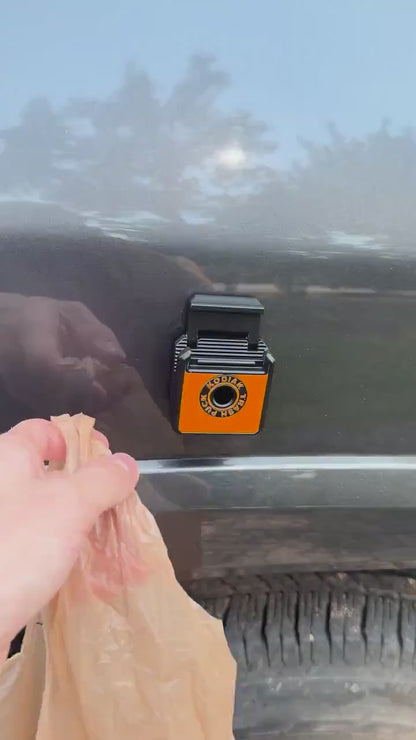 Trash Puck | Magnetic Trash Bag Hook for Car, Truck & Overland Rigs | Campsite Garbage Bag Holder | 3D Printed | Tailgate Camping Gear