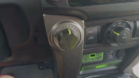 Climate Knobs for 4Runner (5th Gen, 2010+, Toyota) | Topographic | SINGLE-ZONE |