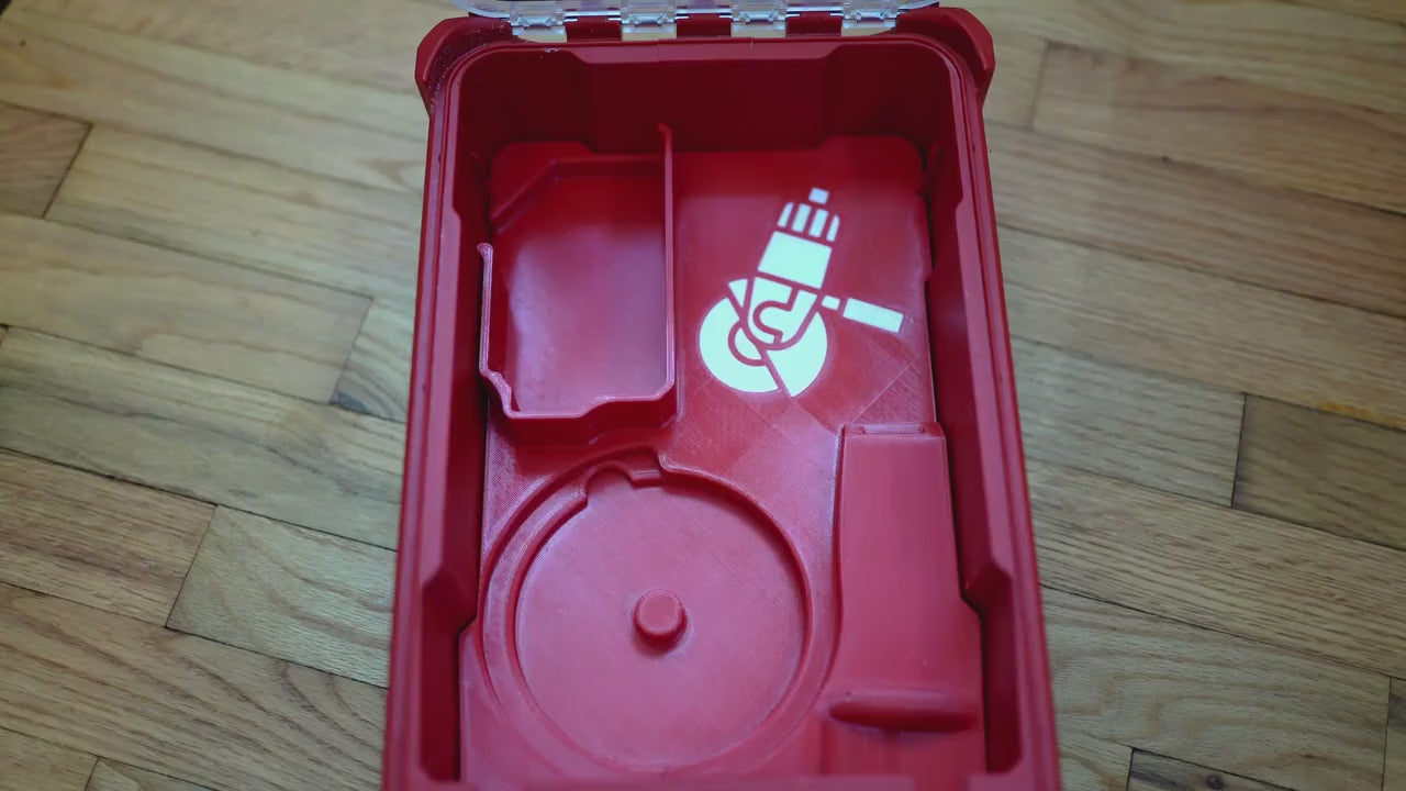 M18 Grinder Packout Organizer (48-22-8435) FITS 2780/2780-20 | Integrated Disk, Wrench & Guard Holder |